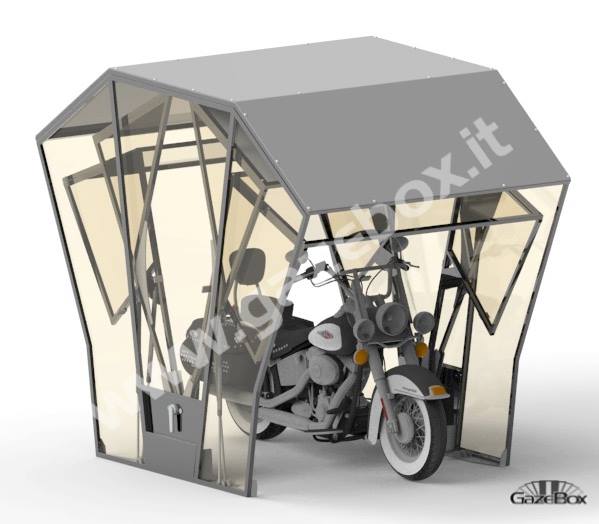 Die Motorrad-Box ist die optimale Garage für alle Zweiräder mit vielseitigen Nutzung