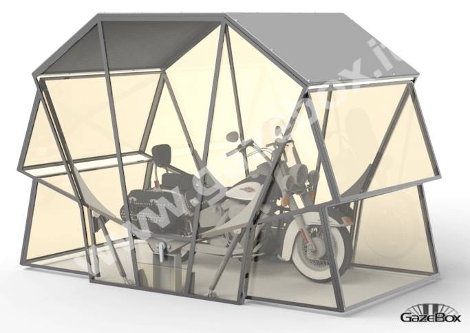 Die Motorrad-Box ist die optimale Garage für alle Zweiräder mit vielseitigen Nutzung