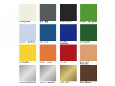 Farb-Palette für den Garagenboden Typ Terra-TEC