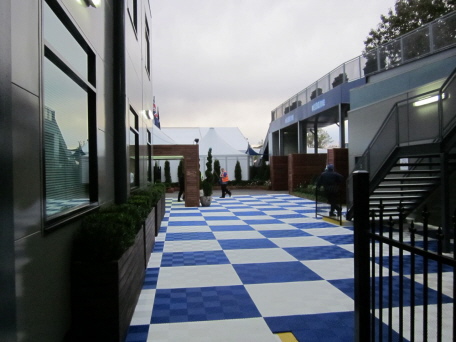 Rip-TEC Garagenboden in Melbourne beim Formel 1 Racing-Event in Brandklasse Bfl-s1